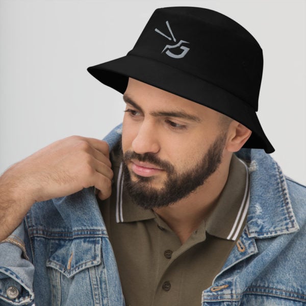 bucket hat i big accessories bx003 black left front 6156364cac86c