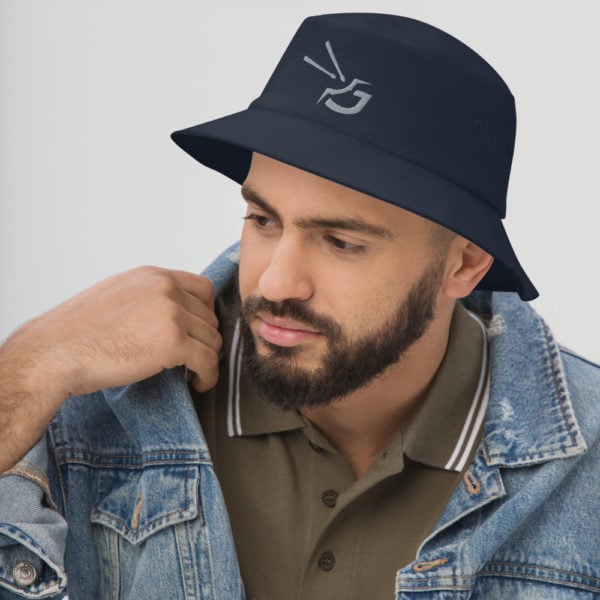 bucket hat i big accessories bx003 navy left front 6156364cac91e