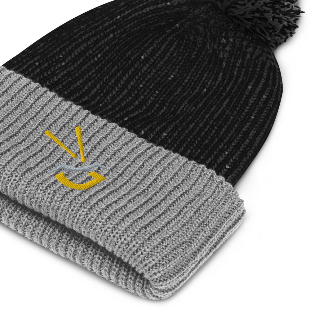 speckled pom pom beanie black grey product details 615529268a295