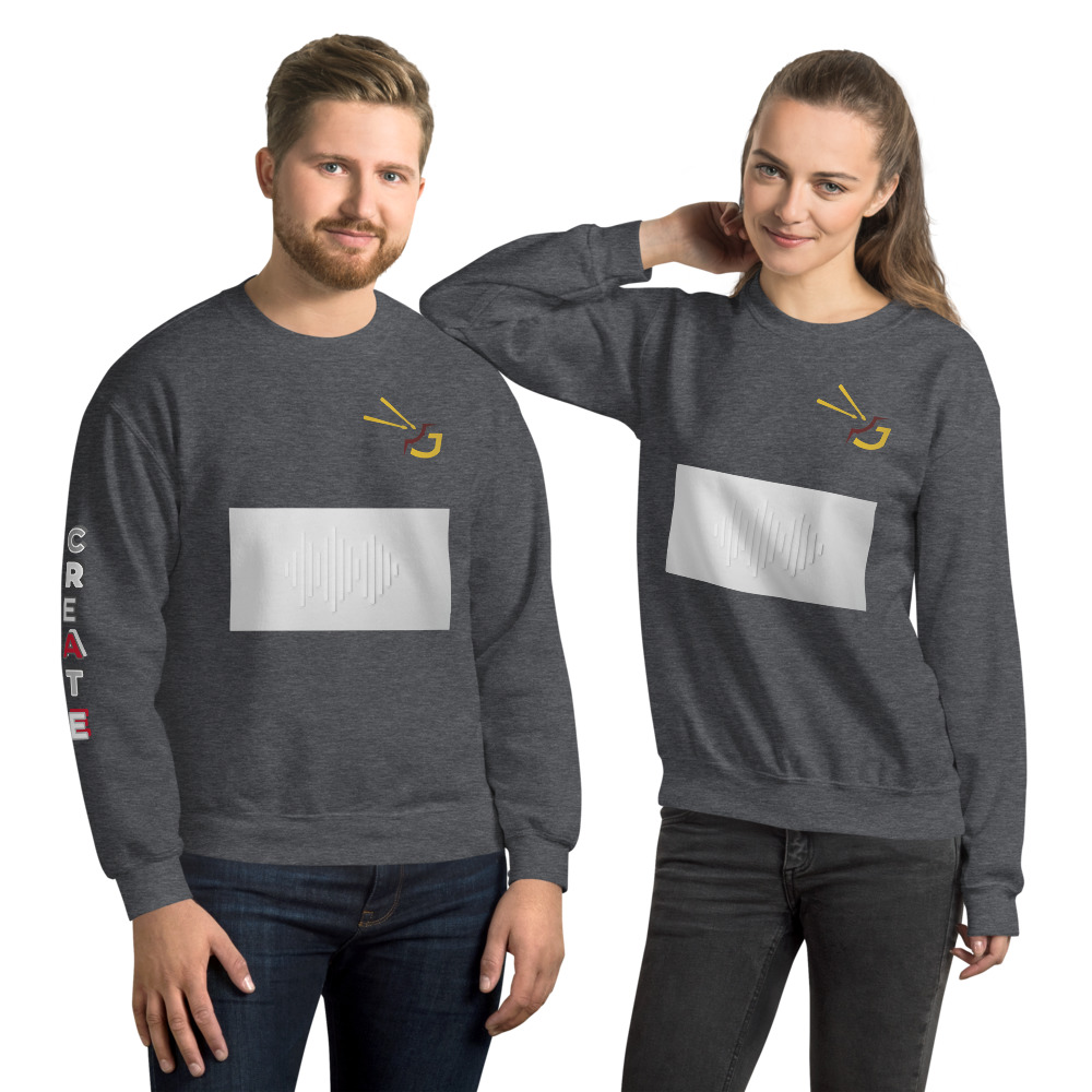 unisex crew neck sweatshirt dark heather front 61560eb877d70