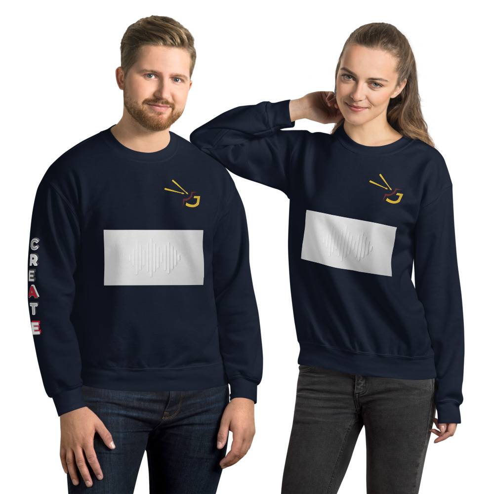 unisex crew neck sweatshirt navy front 61560eb877000