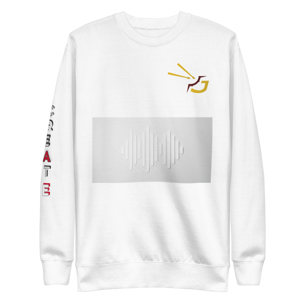 unisex fleece pullover white front 61555539499d4