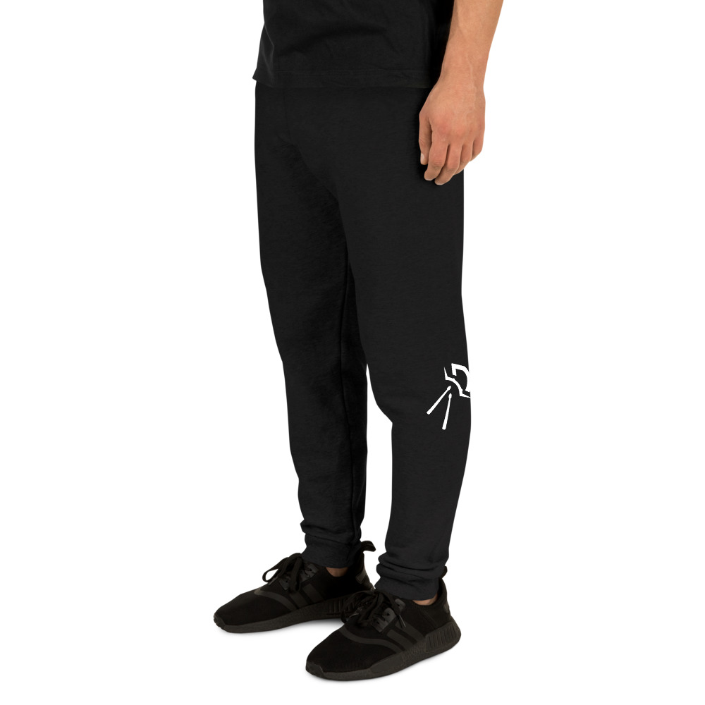 unisex joggers black left front 6155606b90847