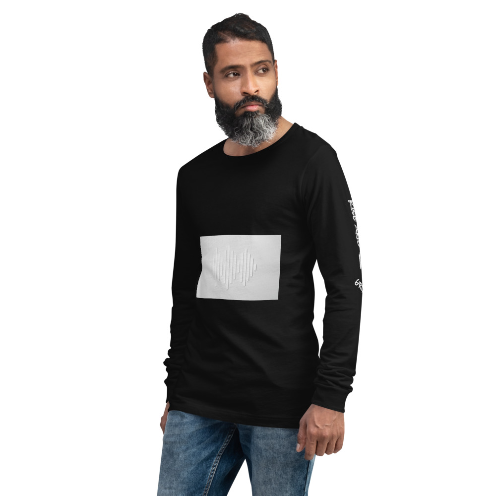 unisex long sleeve tee black left front 6156150cf41ab