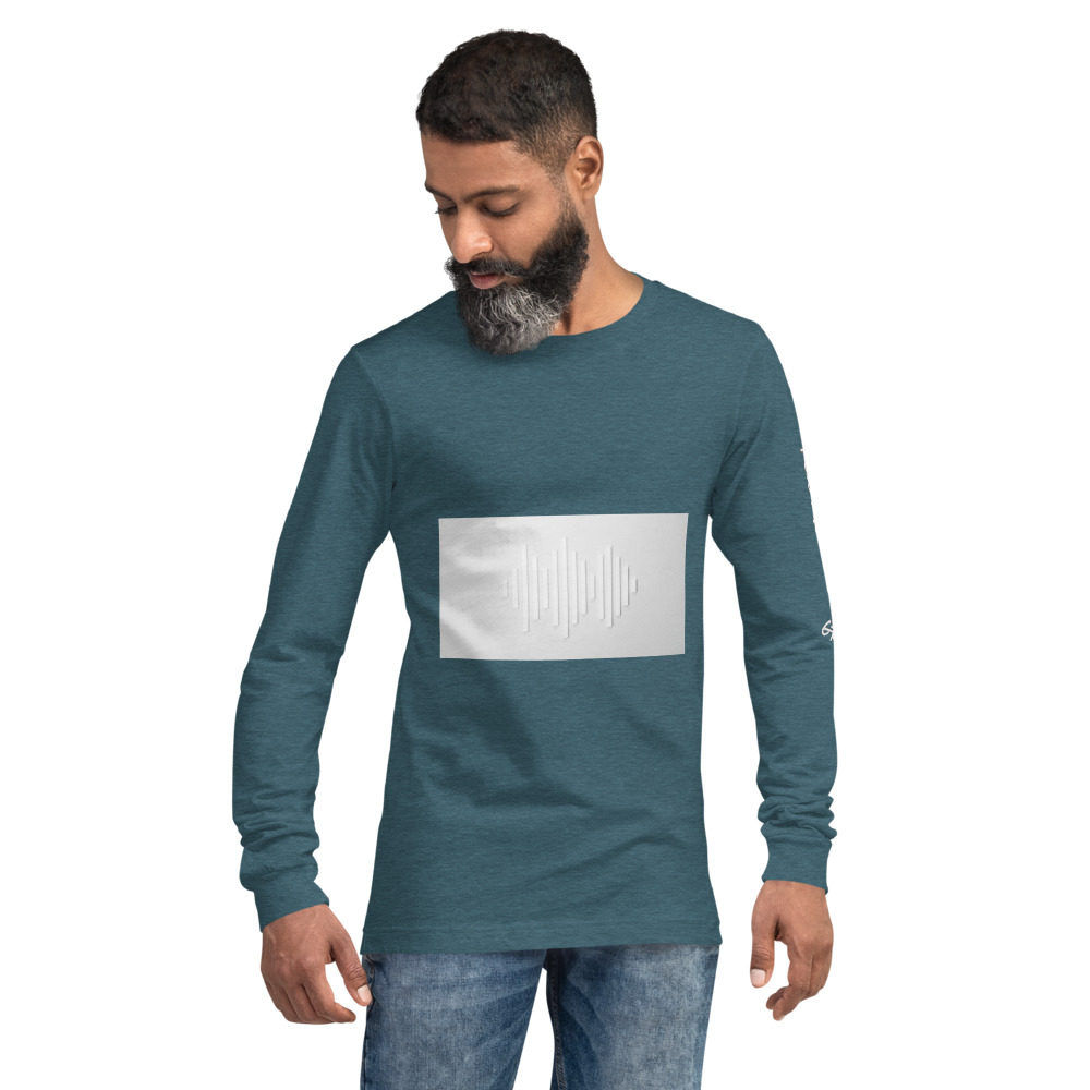 unisex long sleeve tee heather deep teal front 6156150d01f94