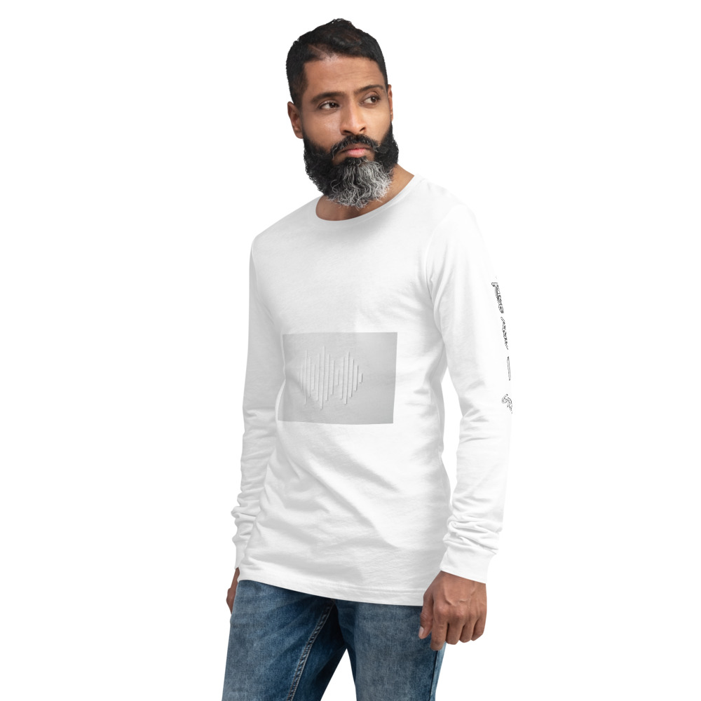 unisex long sleeve tee white left front 6156150d076dc