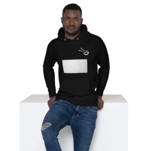 unisex premium hoodie black front 61554a328ee01