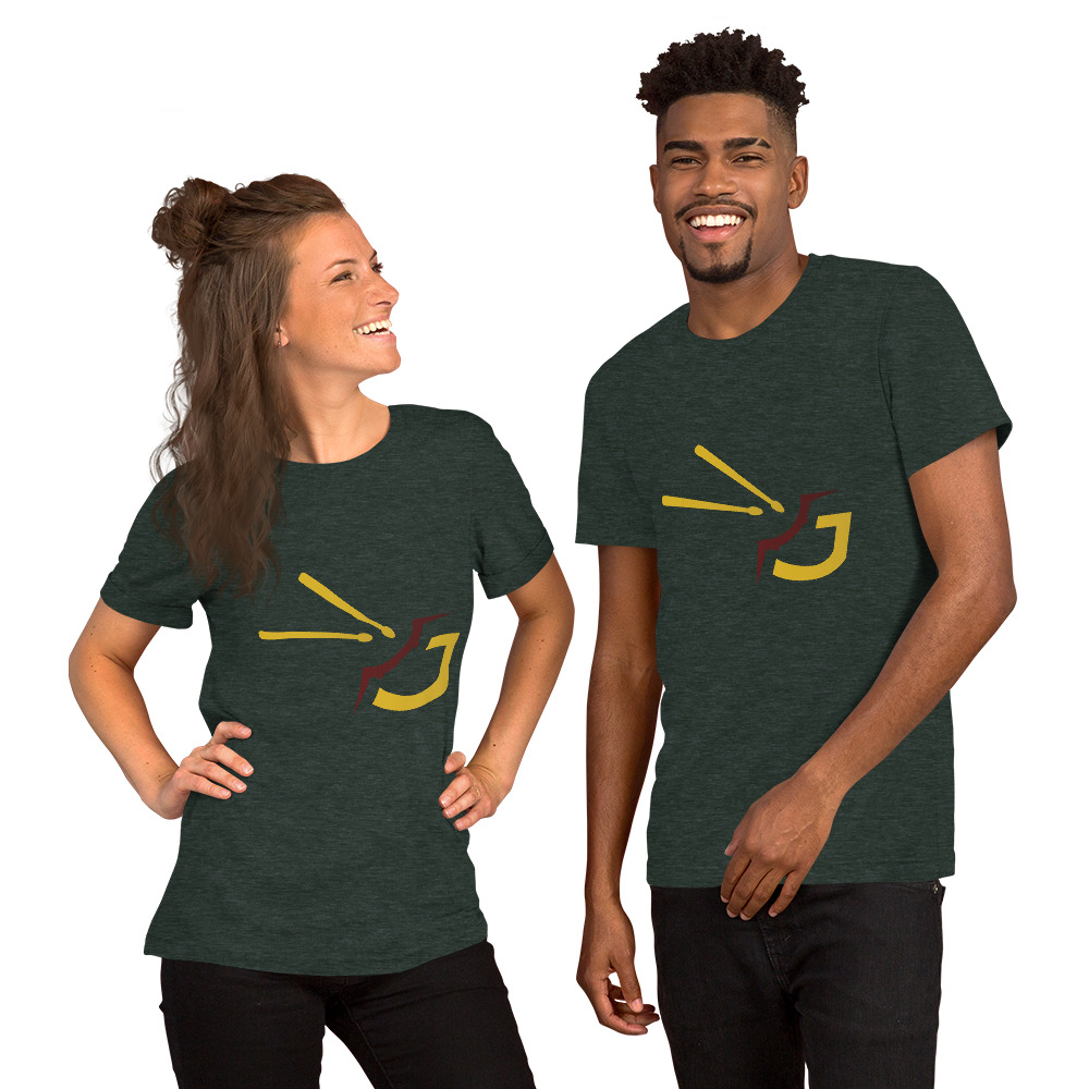 unisex staple t shirt heather forest front 61551952e4ae1