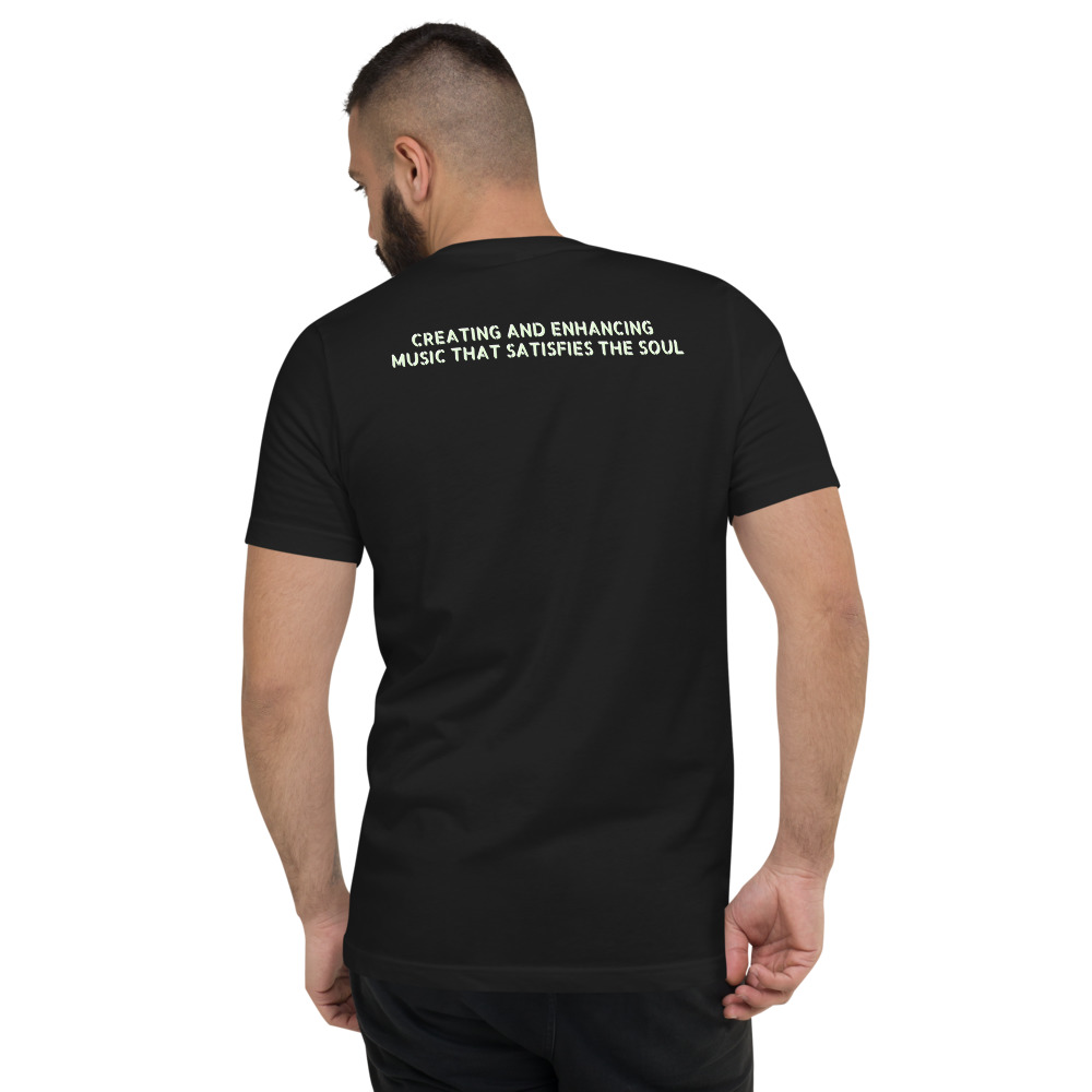 unisex v neck tee black back 615557ef654e9