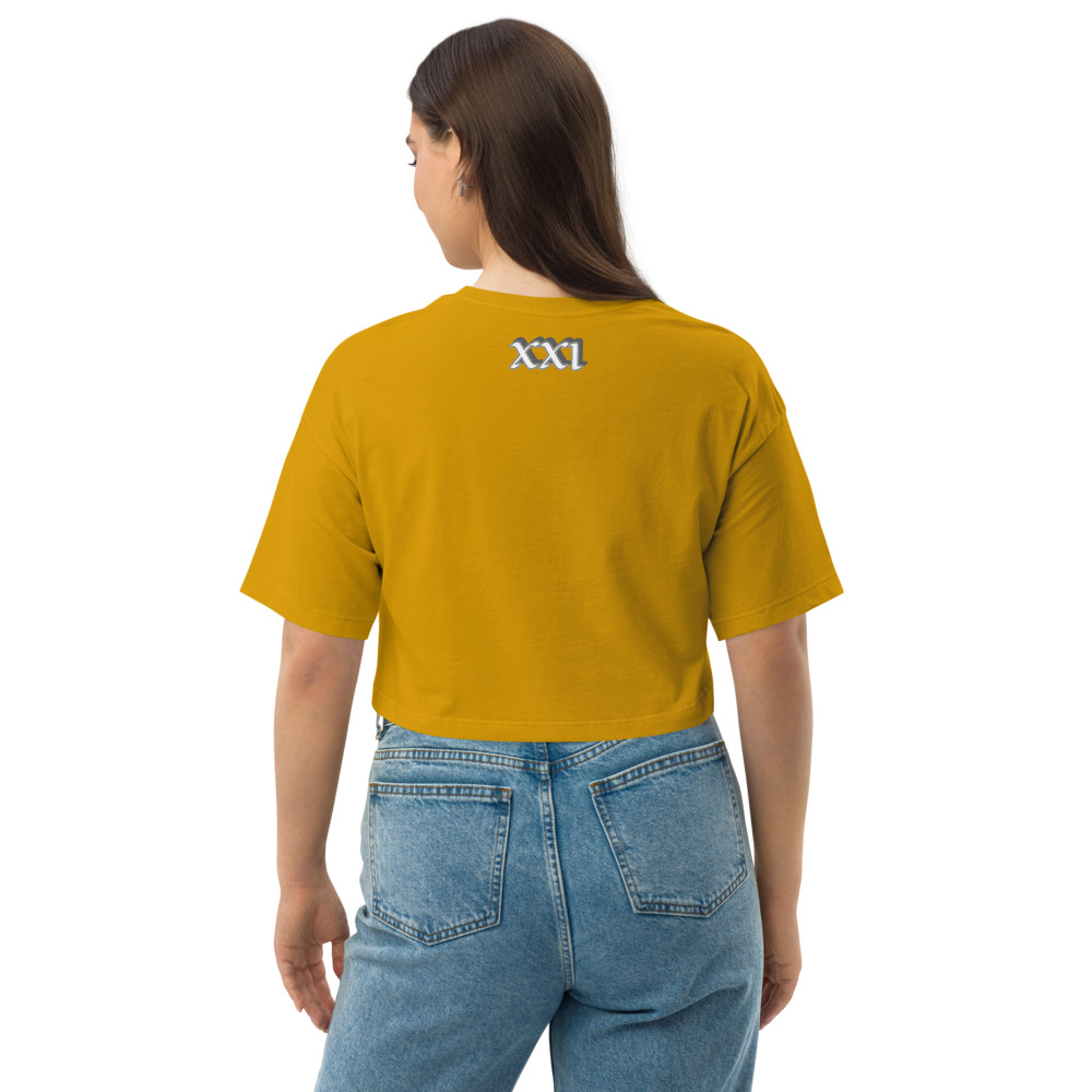 loose drop shoulder crop top mustard back 61567bcea02ea