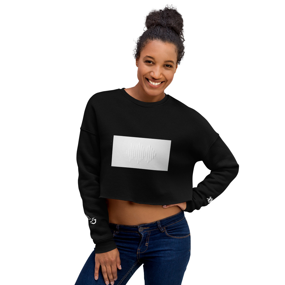womens cropped sweatshirt black front 61568470a053d